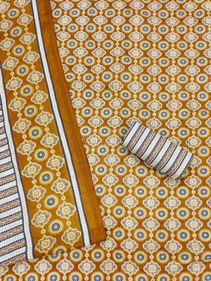 Ethnic Motifs Printed Unstitched Dress Material 4