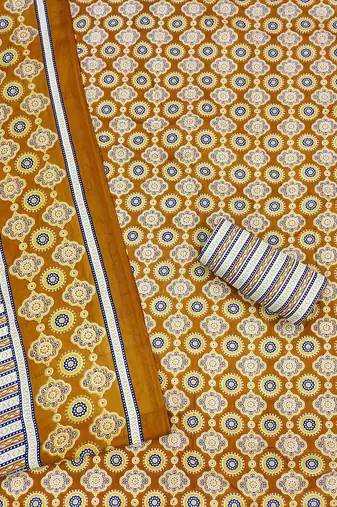 Ethnic Motifs Printed Unstitched Dress Material