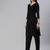 Black Embroidered Unstitched Dress Material