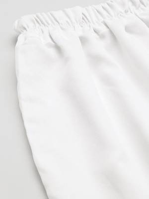 White Embroidered Unstitched Dress Material 3