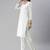 White Embroidered Unstitched Dress Material