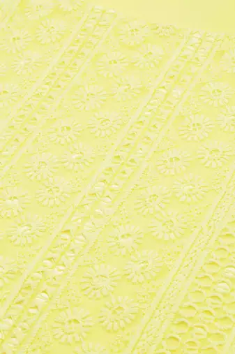 Yellow Embroidered Unstitched Dress Material