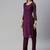 Purple Embroidered Unstitched Dress Material