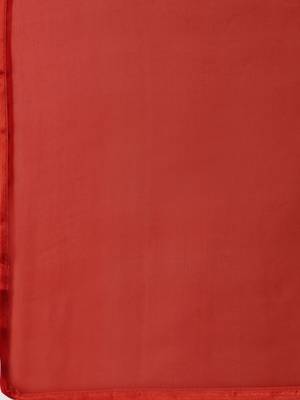 Red Embroidered Unstitched Dress Material 4