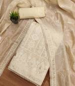Floral Embroidered Unstitched Dress Material
