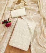 Embroidered Unstitched Dress Material