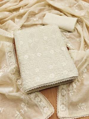 Embroidered Unstitched Dress Material 2