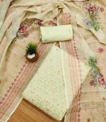 Floral Embroidered Unstitched Dress Material