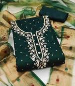 Floral Embroidered Unstitched Dress Material