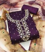 Ethnic Motifs Woven Design Beads And Stones Unstitched Dress Material