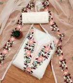Embroidered Unstitched Dress Material