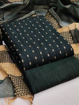 Woven Design Jacquard Unstitched Dress Material 1