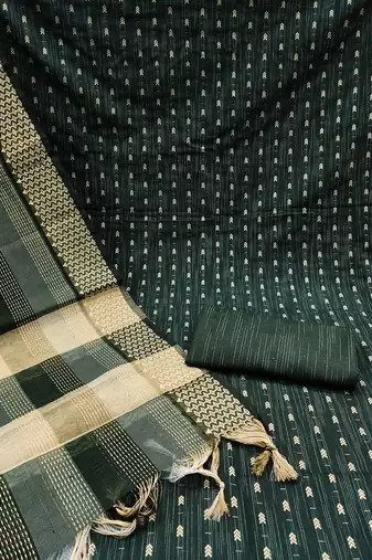Woven Design Jacquard Unstitched Dress Material