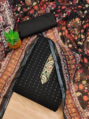 Embroidered Unstitched Dress Material 2