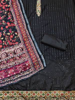 Embroidered Unstitched Dress Material 3