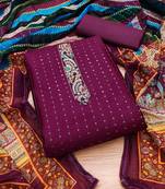 Embroidered Unstitched Dress Material