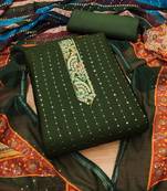 Embroidered Unstitched Dress Material