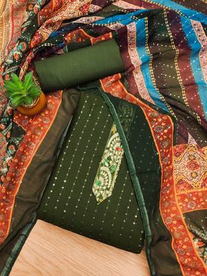 Embroidered Unstitched Dress Material 2