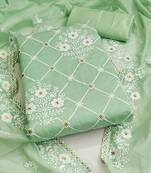 Embroidered Unstitched Dress Material