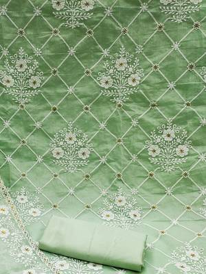 Embroidered Unstitched Dress Material 5