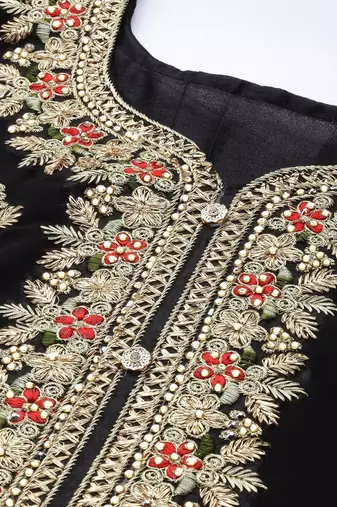 Embroidered Unstitched Dress Material