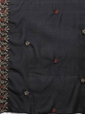Embroidered Unstitched Dress Material 3