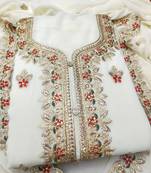 Embroidered Unstitched Dress Material