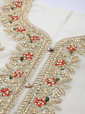 Embroidered Unstitched Dress Material 2