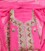 Embroidered Unstitched Dress Material