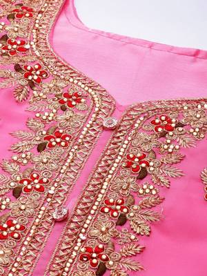 Embroidered Unstitched Dress Material 2