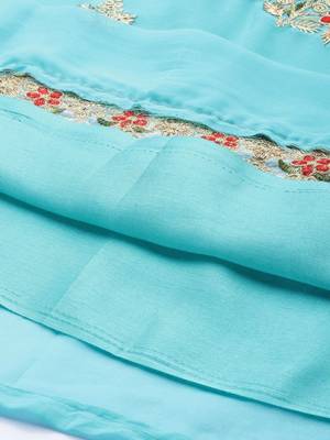 embroidered unstitched dress material 4
