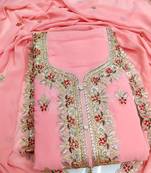 Embroidered Unstitched Dress Material
