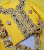 Embroidered Unstitched Dress Material