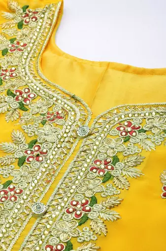 Embroidered Unstitched Dress Material