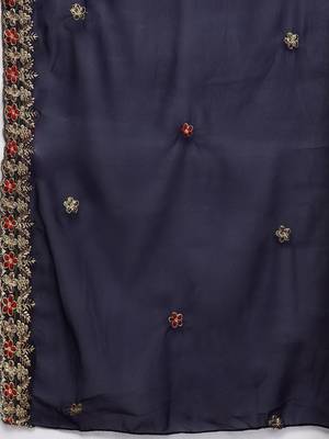 Embroidered Unstitched Dress Material 3