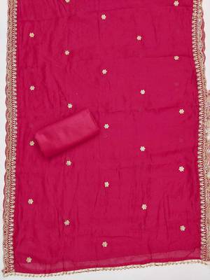 Paisley Embroidered Sequinned Unstitched Dress Material 3