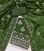 Ethnic Motifs Embroidered Unstitched Dress Material