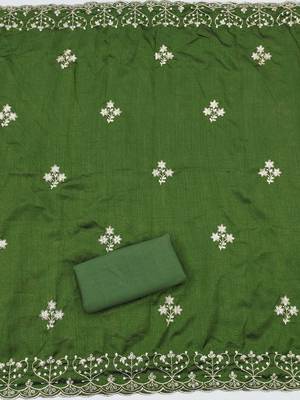 Ethnic Motifs Embroidered Unstitched Dress Material 4