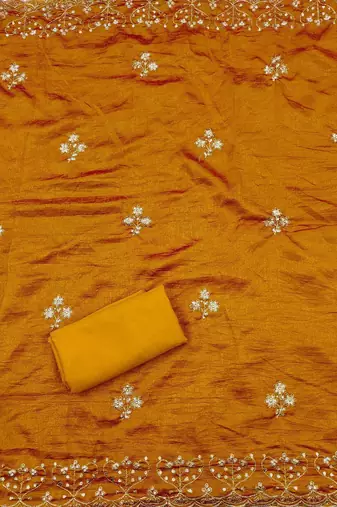 Ethnic Motifs Embroidered Unstitched Dress Material