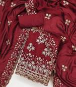 Embroidered Unstitched Dress Material