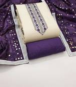 Embroidered Unstitched Dress Material
