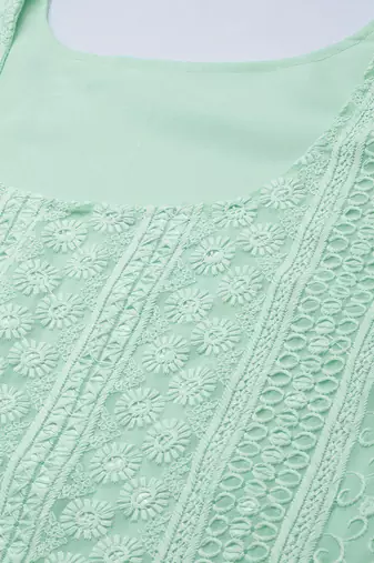 Sea Embroidered Unstitched Dress Material
