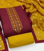 Embroidered Unstitched Dress Material
