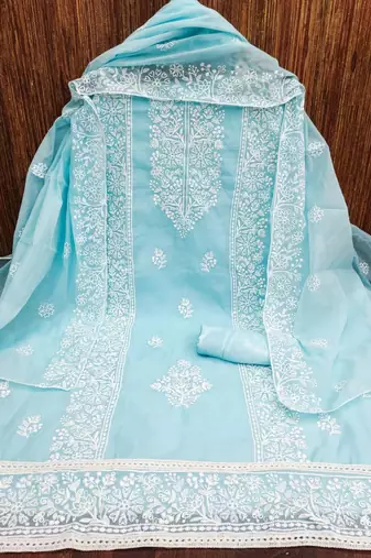 Ethnic Motifs Embroidered Unstitched Dress Material