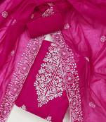 Floral Embroidered Unstitched Dress Material