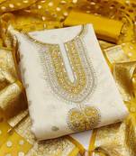 Embroidered Unstitched Dress Material