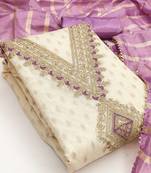 Embroidered Unstitched Dress Material