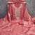 Women Peach Chanderi Cotton Embroidery Unstitched Dress Material