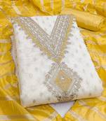 Embroidered Unstitched Dress Material