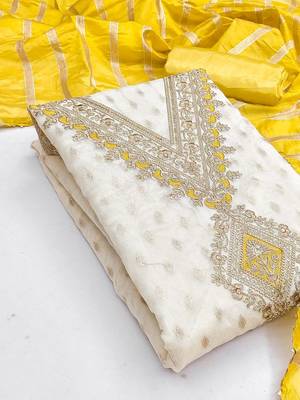 Embroidered Unstitched Dress Material 2